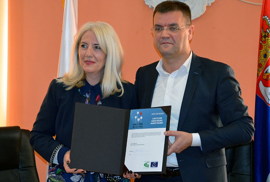 OPŠTINA BELA PALANKA POTPISNIK PAKTA ZA ZAUSTAVLjANjE SEKSUALNOG NASILjA NAD DECOM