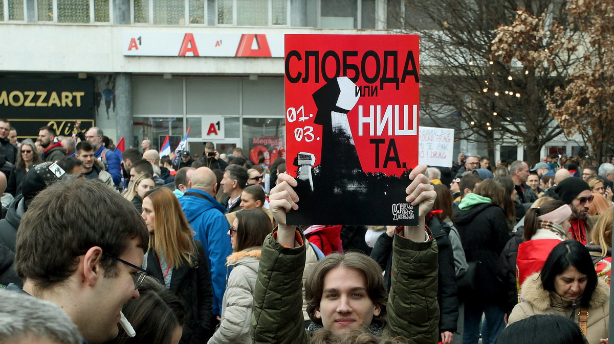 Protest studenti Nis 01 Mart 01