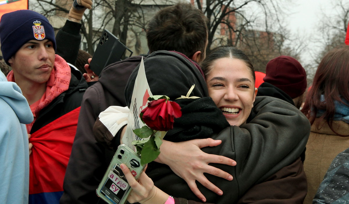 Studenti protest docek 07