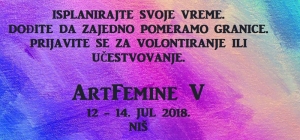 ArtFemine festival po peti put u Nišu