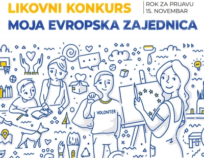 Otvoren likovni konkurs za kalendar EU PRO programa &bdquo;Moja evropska zajednica&ldquo;