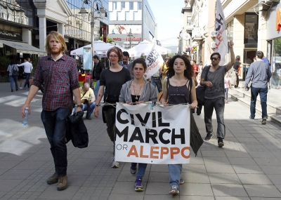 Učesnici marša za Alep stigli u Niš